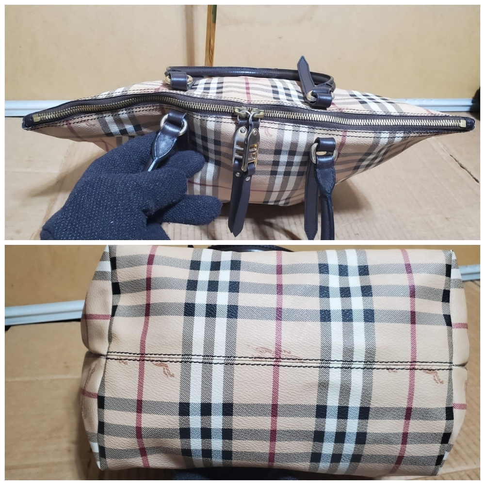 BURBERRY Haymarket Check Small Salisbury Tote Bag - Picture 7 of 11